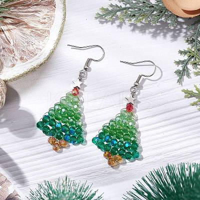304 Stainless Steel Dangle Earrings EJEW-JE06207-1