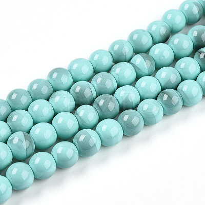 Baking Paint Glass Beads X1-DGLA-N013-8mm-04-1