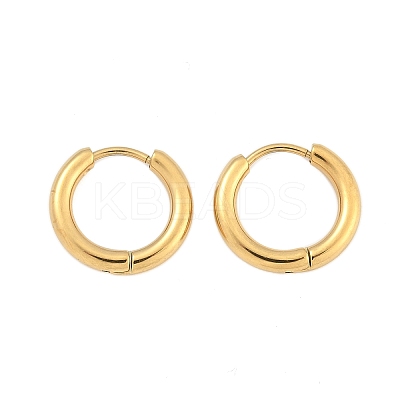 Ion Plating(IP) 304 Stainless Steel Huggie Hoop Earrings EJEW-F111B-16mm-G-1