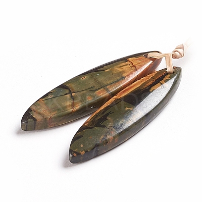 Natural Picasso Jasper Pendants G-G827-01D-1