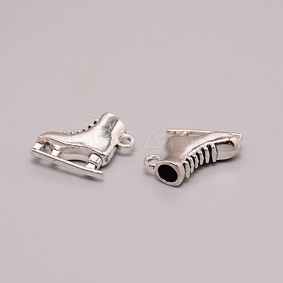 Skating Shoes Alloy Pendants PALLOY-WH0001-21D-1