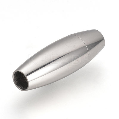 Tarnish Resistant 304 Stainless Steel Magnetic Clasps with Glue-in Ends STAS-Q211-29A-1