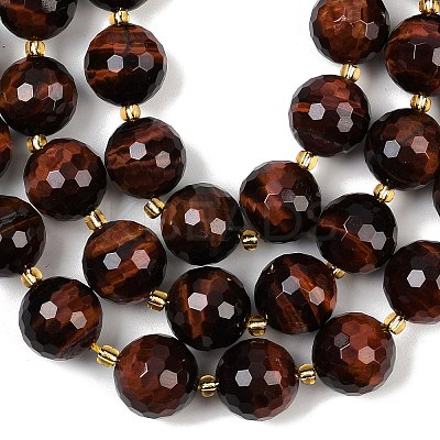 Natural Tiger Eye Beads Strands G-C249-A21-16mm-1