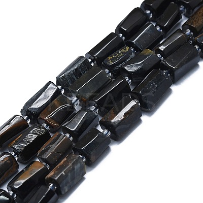 Natural Blue Tiger Eye(Dyed & Heated) Dyed Beads Strands G-K245-I01-C01-1