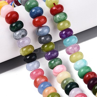 Natural White Jade Beads Strands G-Q613-01F-39-1