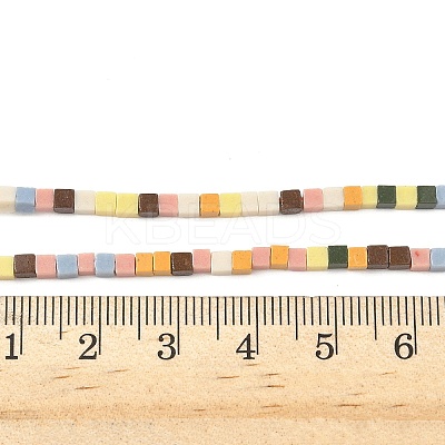 Handmade Porcelain Imitation Lava Rock Beads Strands PORC-A029-04-1