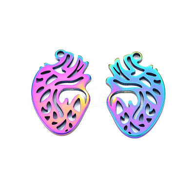 Ion Plating(IP) 201 Stainless Steel Pendants STAS-T063-179M-1