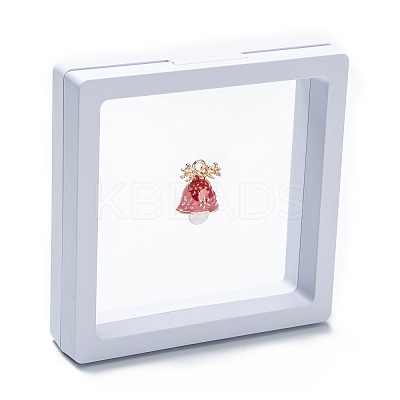 Square Transparent PE Thin Film Suspension Jewelry Display Box CON-D009-01A-05-1