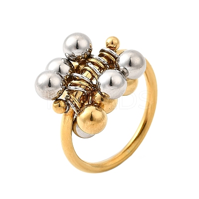 304 Stainless Steel Finger Rings for Women RJEW-V014-09GP-1