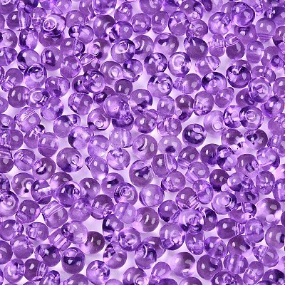 3/0 Baking Paint Glass Fringe Seed Beads SEED-A034-04F-1
