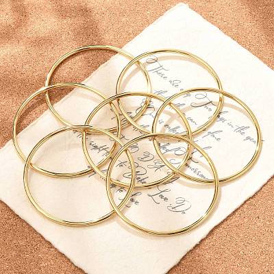7Pcs 201 Stainless Steel Plain Bangle Sets for Women LS-BJEW-L664-022C-G02-1