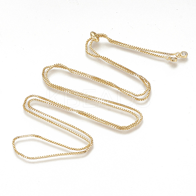 Adjustable Brass Necklace Making LS-KK-Q746-002G-1