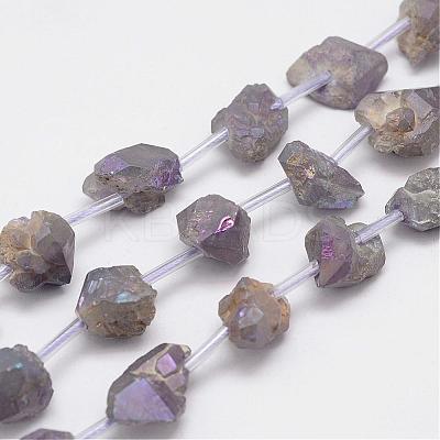 Natural Amethyst Bead Strands G-G937-M-04-1