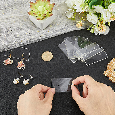 20Pcs Acrylic Earring Display Cards EDIS-CP0001-16B-1