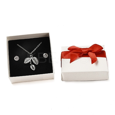Square Cardboard Jewelry Set Box LS-CBOX-Q038-01A-1