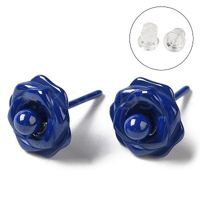 Hypoallergenic Bioceramics Zirconia Ceramic Stud Earrings EJEW-F340-01C-1