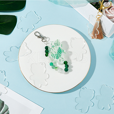 50Pcs Transparent Acrylic Disc Pendants ZXFQ-SC0001-02A-1