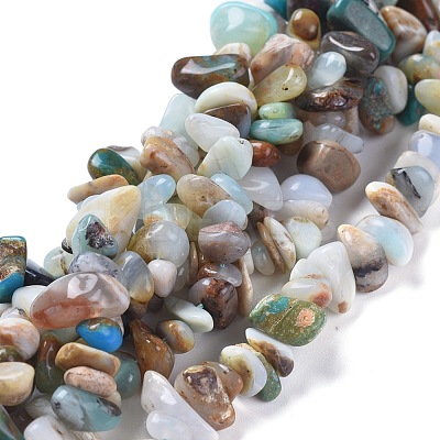 Natural Blue Opal Beads Strands G-L505-27-1
