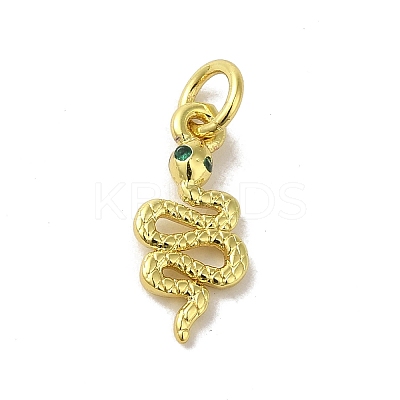 Real 18K Gold Plated Brass Pave Cubic Zirconia Pendants KK-M283-03A-G-1