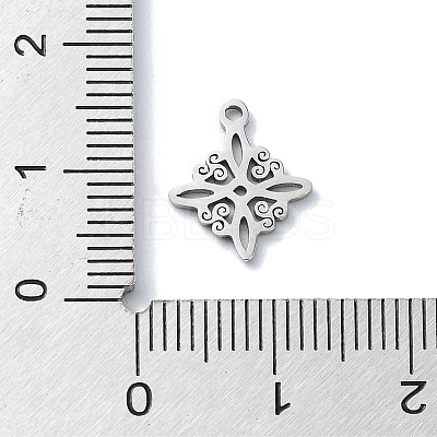 Non-Tarnish 304 Stainless Steel Charms STAS-C097-24P-1