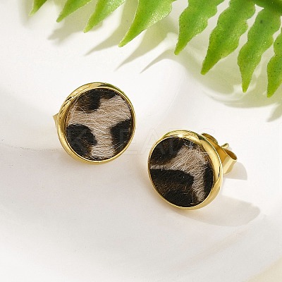 304 Stainless Steel Stud Earrings for Women EJEW-K268-14G-1