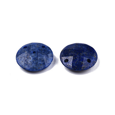 Natural Dyed Lapis Lazuli Connector Charms G-N326-149C-1