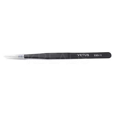 Spray Painted 201 Stainless Steel Beading Tweezers TOOL-G021-04-1