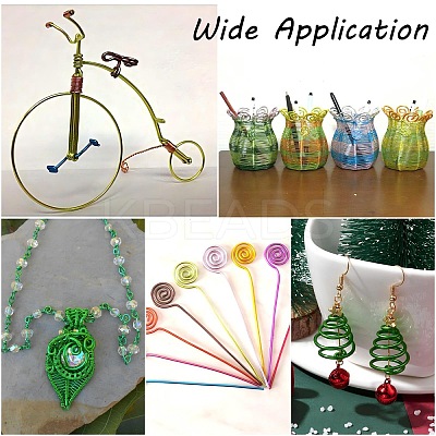 Round Aluminum Craft Wire AW-D009-0.8mm-10m-25-1