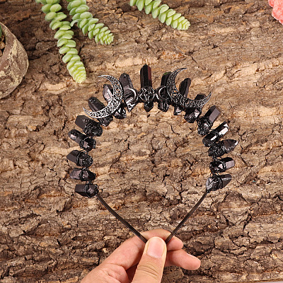Natural Quartzl Crystal Hair Bands PW-WG4C34A-02-1