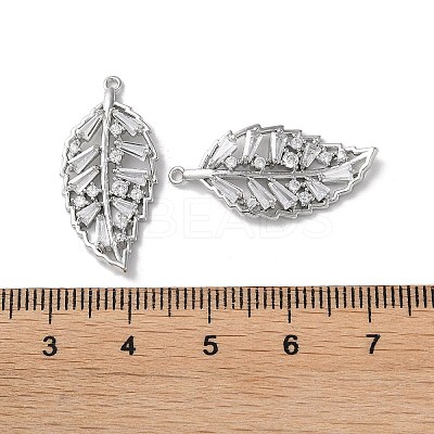 Brass Micro Pave Cubic Zirconia Pendants KK-F872-10P-1