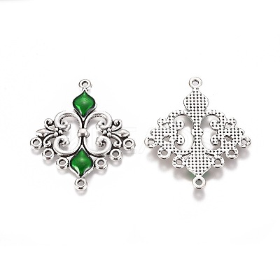 Alloy Enamel Chandelier Component Links X1-ENAM-EA9734Y-3-1