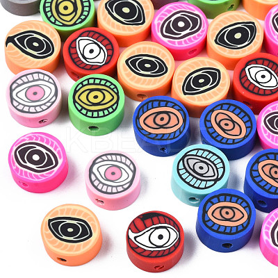 Handmade Polymer Clay Beads X-CLAY-N009-034-1
