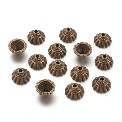 Tibetan Style Alloy Bead Caps MLF9305Y-NF-1
