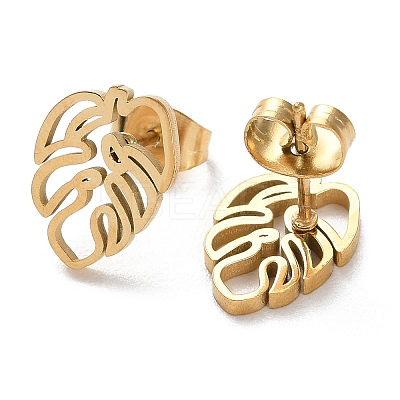 304 Stainless Steel Stud Earrings EJEW-B022-08G-1