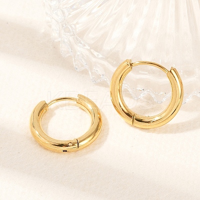 Ion Plating(IP) 304 Stainless Steel Huggie Hoop Earrings LS-EJEW-O087-06B-1