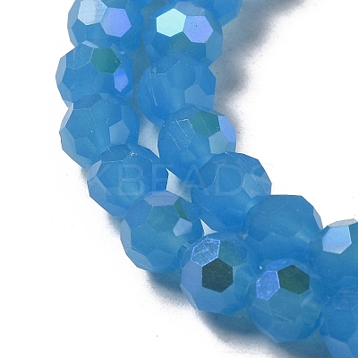 Imitation Jade Glass Beads Strands EGLA-A035-J6mm-L07-1
