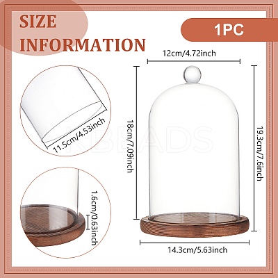 Glass Dome Cover AJEW-WH0270-199-1