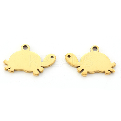 PVD Vacuum Plating 304 Stainless Steel Charms STAS-N092-30G-1
