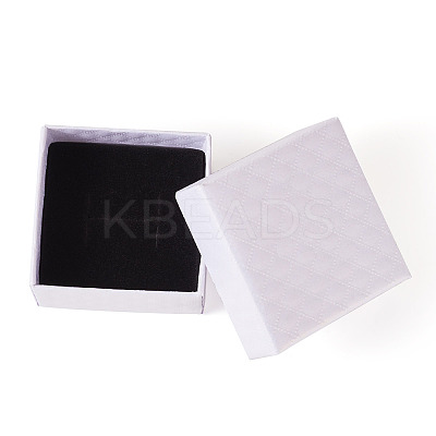 Rhombus Textured Cardboard Ring Gift Storage Boxes CON-TAC0001-07A-1