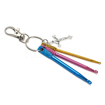 Aluminum Crochet Hooks & Alloy Pendant Decorations KEYC-JKC01417-01-1