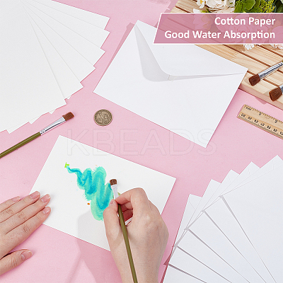 50Pcs Wood Pulp Cotton Blank Greeting Cards DIY-WH0816-027C-1