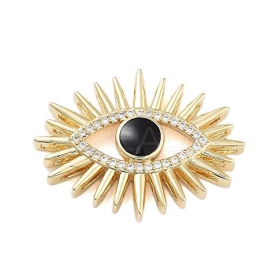 Rack Plating Brass Enamel Cabochons KK-B097-04G-1
