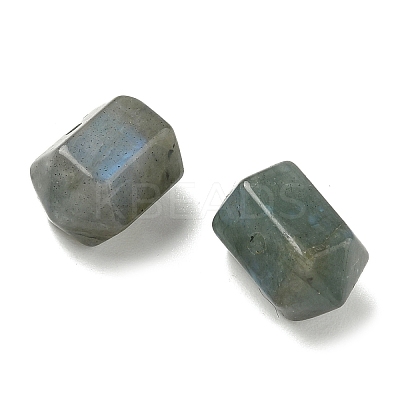 Natural Mixed Gemstone Double Terminal Pointed Faceted Chunk Bullet Beads G-C252-04-1