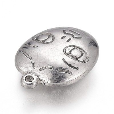 Tarnish Resistant 304 Stainless Steel Pendants STAS-H117-10P-1