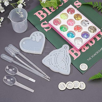 DIY Silicone Pendant Molds DIY-OC0003-07-1