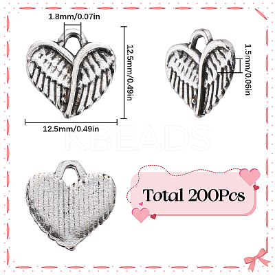 Tibetan Style Alloy Charms TIBE-SC0009-27-1