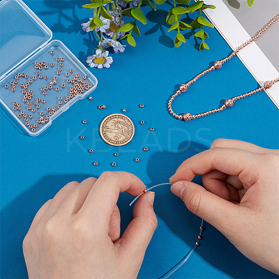 300Pcs Rack Plating Brass Spacer Beads KK-PH0012-43A-RG-1