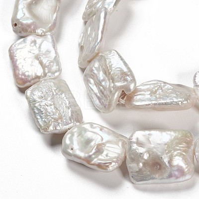 Natural Baroque Pearl Keshi Pearl Beads Strands PEAR-T001-03-1