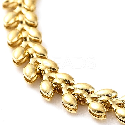 Ion Plating(IP) 304 Stainless Steel Cobs Chain Bracelet BJEW-G684-01G-1