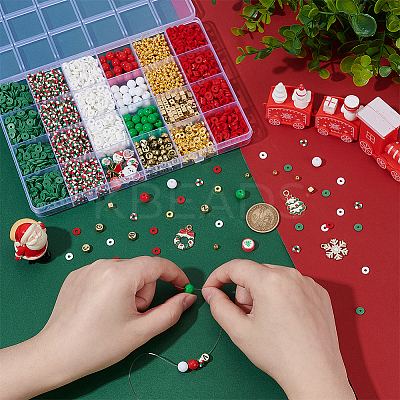 Christmas Theme DIY Jewelry Making Findings Kits DIY-PH0032-75-1